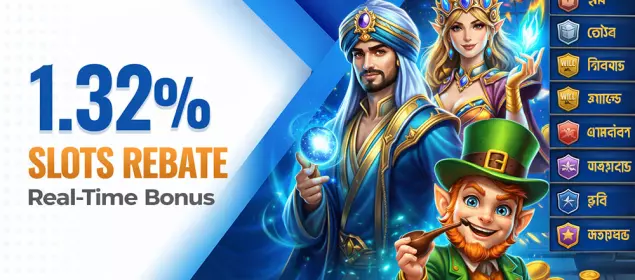 1.32% Real-Time Slot Rebate